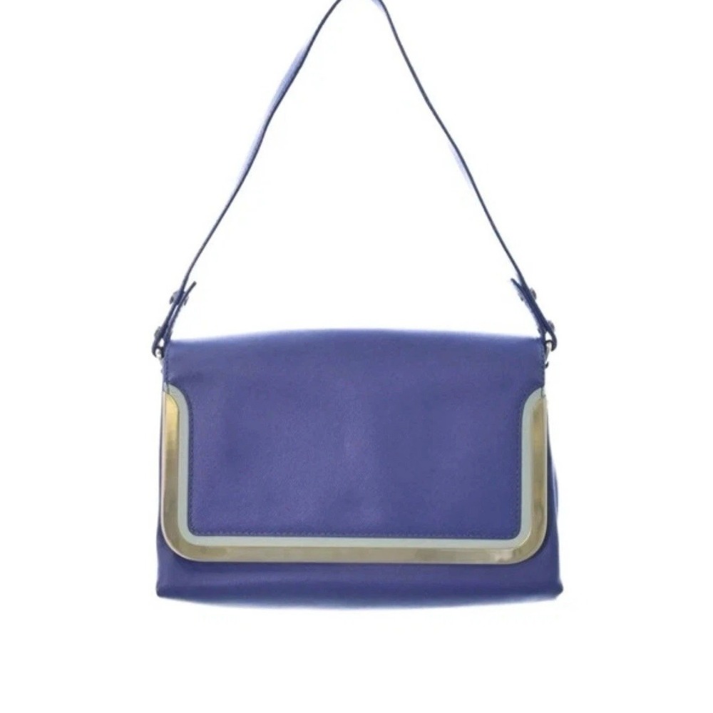 Botkier Women's‎ Purple Blue Faux Leather No13 Misha Shoulder Bag Sz M